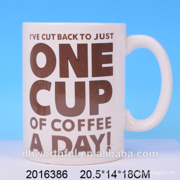 Escrita giftware cerâmica Blank Sublimation Mug